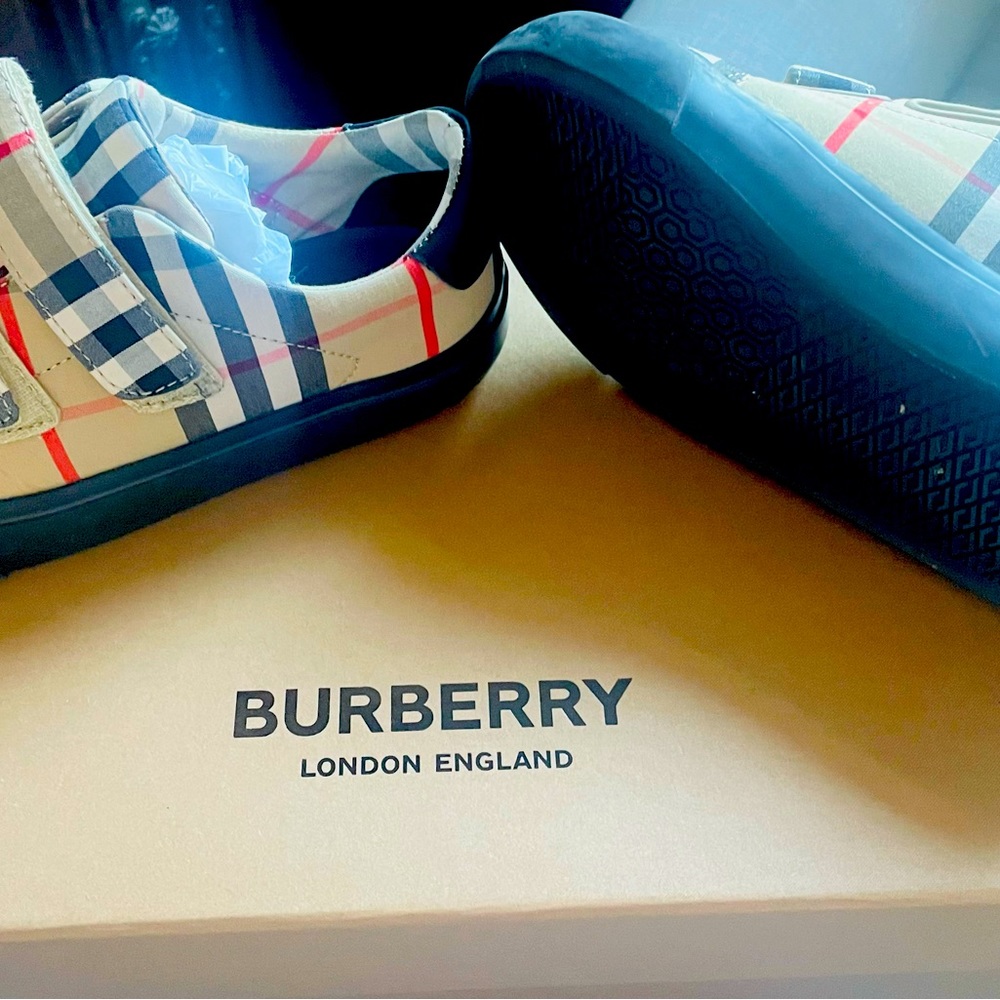 Authentic Burberry kids shoes